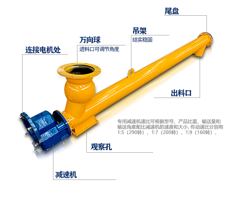 攪拌站水泥螺旋輸送機細節